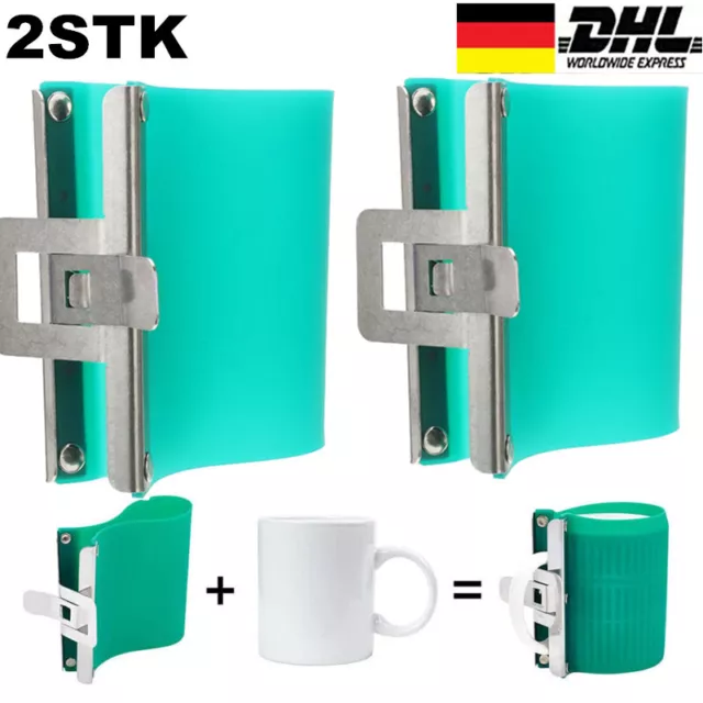 2Stk 11OZ Becher 3D Drucken Sublimation Silikon Gummi Klemmen Vorrichtung