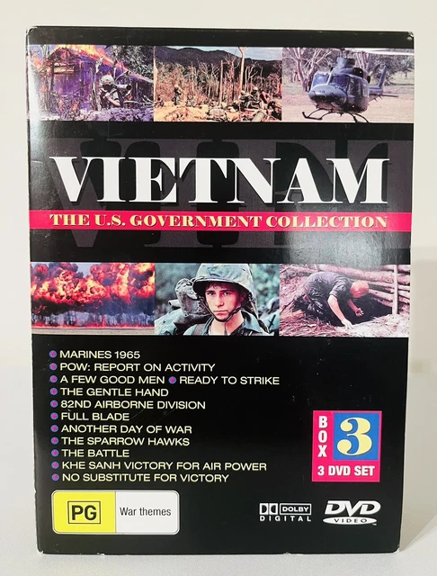 Government Collection ‘VIETNAM’ THE US Government Collection 3 DVD Box Set ~War ~Military ...
