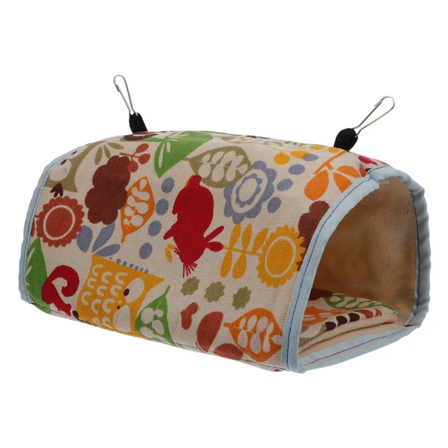 Amaca A Rete Per Pappagalli E Piccoli Animali - Nido Sospeso Traspirante Blu