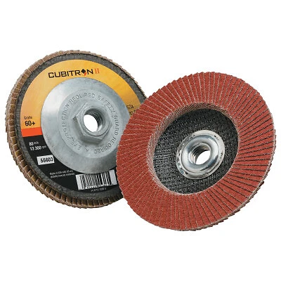 Cubitron Ii Flap Disc 967a, 4 1/2 In, 60 Grit, 13,300 Rpm, Type 27 3M™