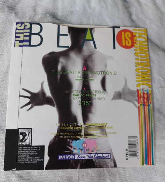 This Beat Is Technotronic 7" Vinyl Single 2