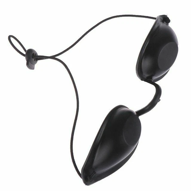 Gafas de cama de bronceado flexibles Evo protección para los ojos gafas negras UV tomar el sol suave