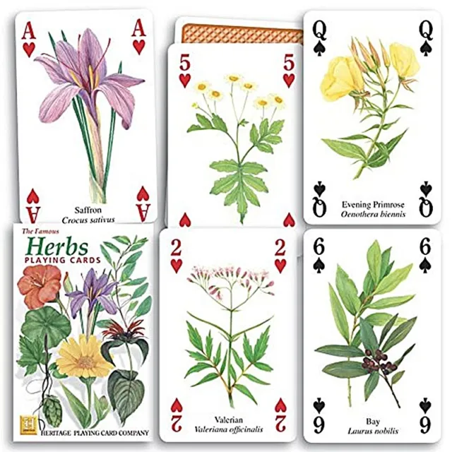 Herbs set of 52 playing cards + jokers (hpc)