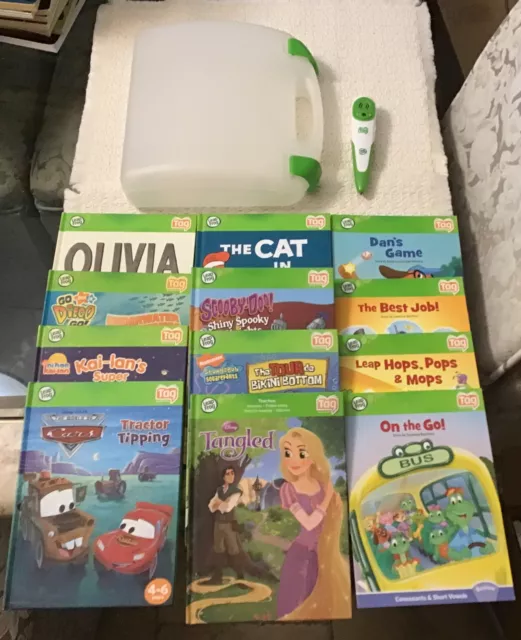 LeapFrog BUNDLE OF 12 TAG Books Pen and Case - Great for Home-Schooling!!!