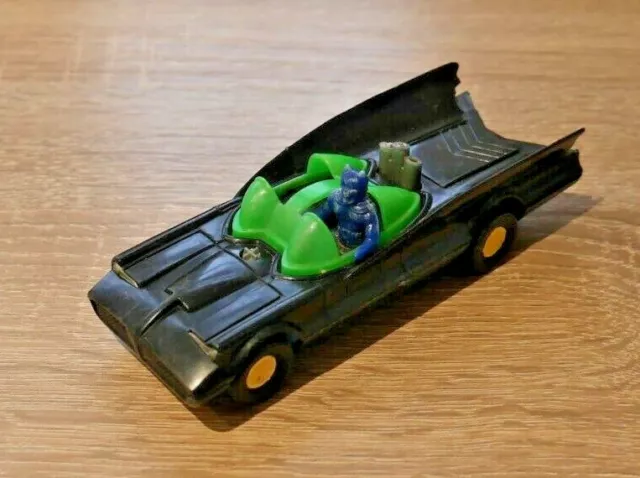 Vintage Batman Batmobile Toy 1976 Azrak-Hamway DC Comics Hong Kong Rare  I883