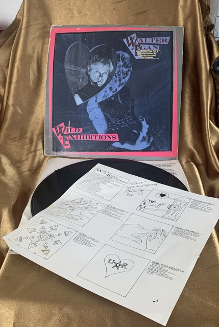 WILD EXHIBITIONS  Record LP Walter Egan Signed  inscribed Cover and Lyric Sheet