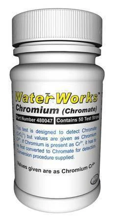 Industrial Test Systems 480047 Test Strips,Chromium,0.1-50Ppm,Pk50