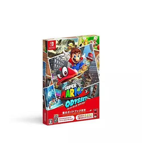 Nintendo Interrupteur Super Mario Odyssey W/ Voyage Guide Livre HAC-R-AAACA Neuf