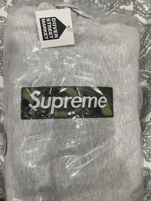 Supreme Hoodie Ash Grey Bogo Box Logo Size Small