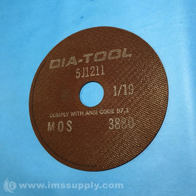 Dia-Tool 5J1211 1/19 Cut-Off Wheel, 7" OD FNIP