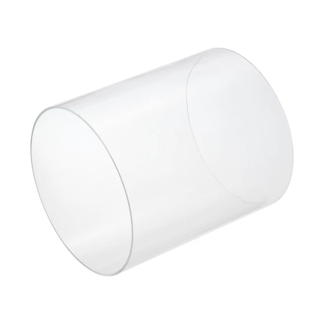 Acrylic Pipe Clear Rigid Round Tube 214mm 8.4" ID 220mm 8.7" OD 10" for Lamps