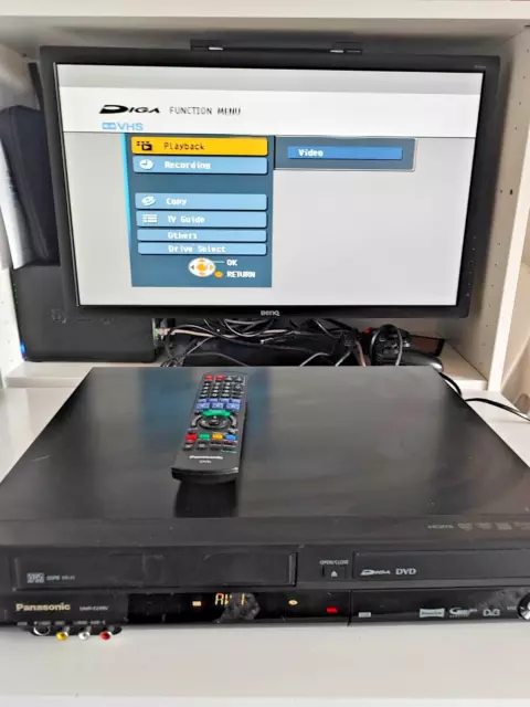 Panasonic DMR-EZ49V DVD Recorder VCR Combi Freeview VHS to DVD HDMI