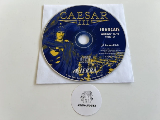 Jeu Caesar III (+ Caesar I & II) sur PC (très bon état