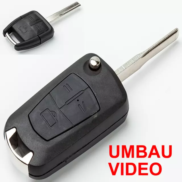 OL313 Umbau-Gehäuse Schlüssel 3 Tasten Opel Fernbedienung Vectra B,C,Signum,Omeg