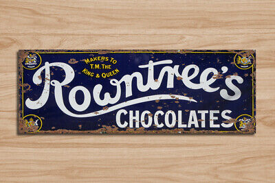 Metal Signs Rowntree's retro vintage grunge style home kitchen cafe wall plaque