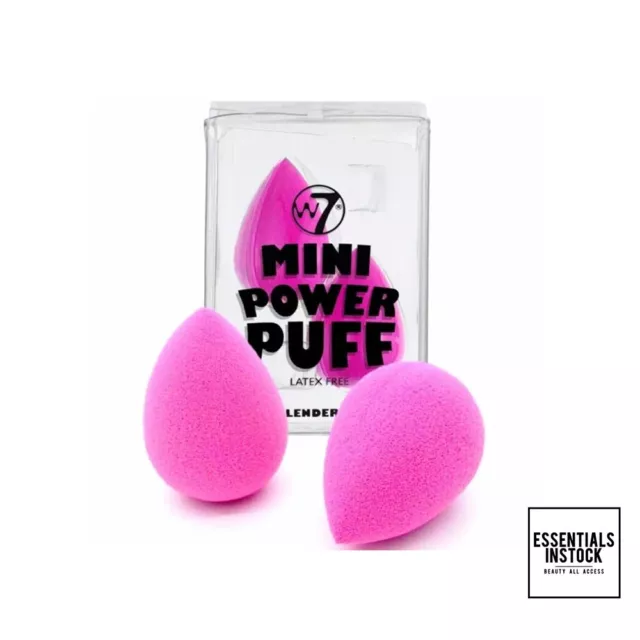 W7 Mini Power Puff Gesichtsmixer Schwämme 2 Stck.