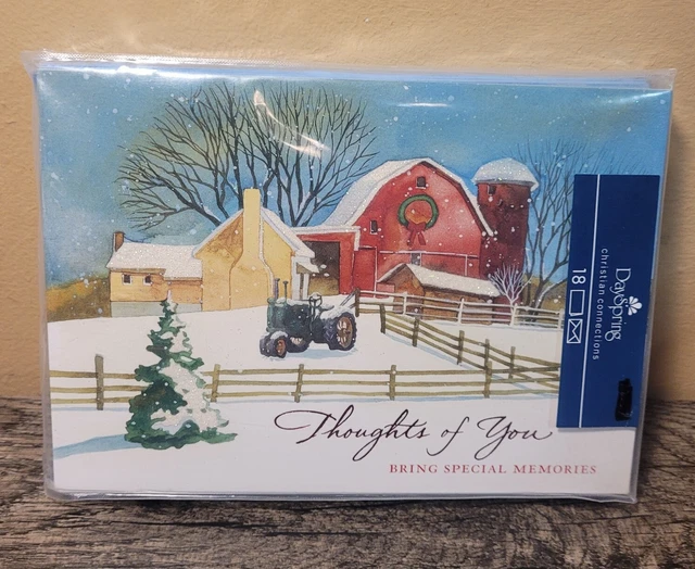 VINTAGE &THOUGHTS OF You" DAYSPRING Christmas Cards (Christian) Lot Of