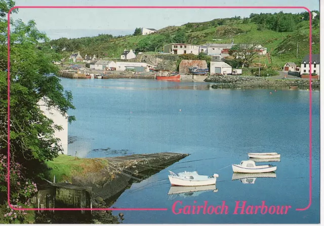 POSTCARD - GAIRLOCH  HARBOUR, WESTER ROSS  - UNPOSTED 1970s