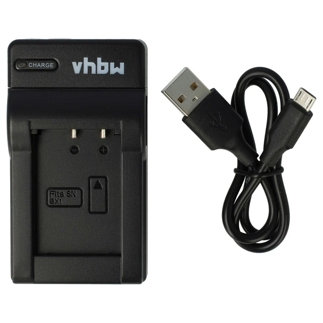 Chargeur pour Sony Cybershot DSC-HX50, DSC-HX50V, DSC-HX400, DSC-HX400V