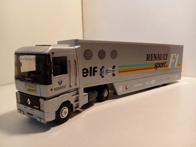 Eligor / LBS Renault AE 500 Magnum + Remorque GMA en Rouge/Blanc au 1