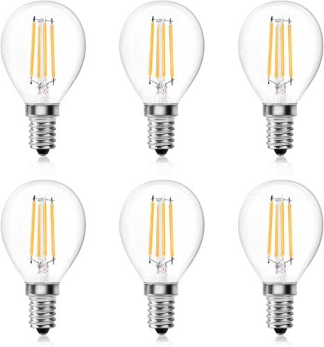 Bonlux Dimmable E14 Bulb LED 4W SES Golf 6 Count (Pack of 1), E14-clear