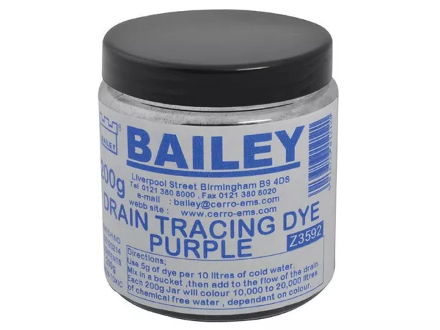 Bailey - Teinture de traçage pour drain 3592 - Violet