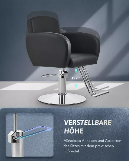 Crenex® Friseurstuhl Coiffeurstuhl Barber's Chair Bedienstuhl Friseursessel 3
