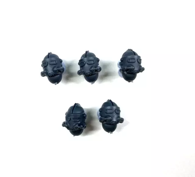 Solar Auxilia Lasrifle Section HEADS x 5 Horus Heresy Astra Militarum 40K