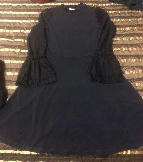 Abito a maniche lunghe blu River Island età 7/8 anni