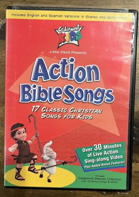 CEDARMONT KIDS ACTION Bible Songs DVD 17 Children's Christian Sing ...