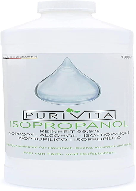- Isopropanolo Alcool 99,9% Detergente Multiuso - 1000 Ml