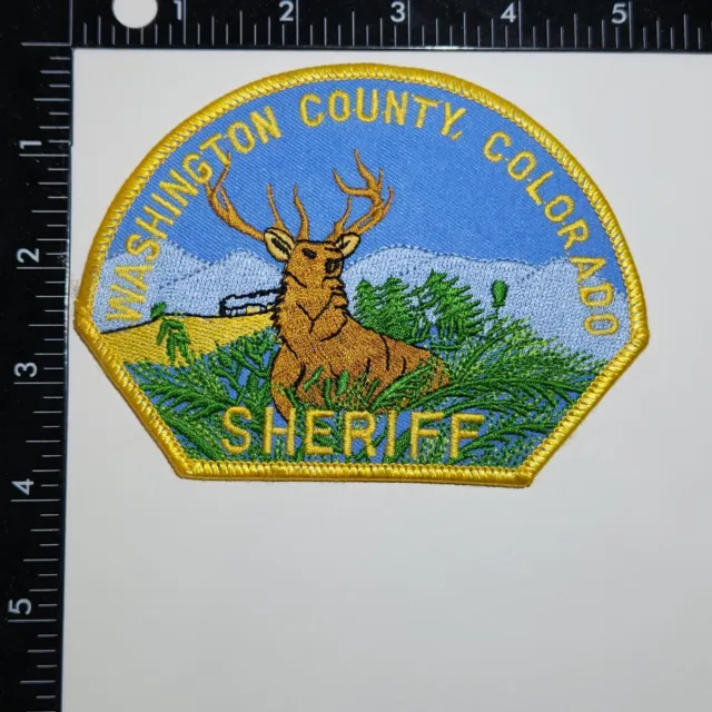 Washington County, Colorado, Sheriff Patch. 5x4 Inches. Great Condition!