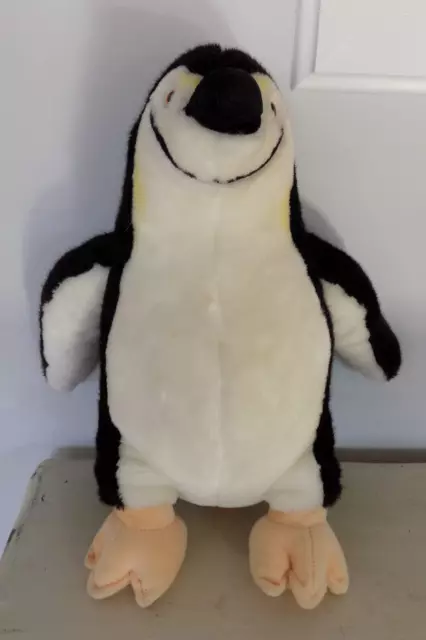 Pier 1 Penguin Vintage Black and White Plush 17" Made in Korea
