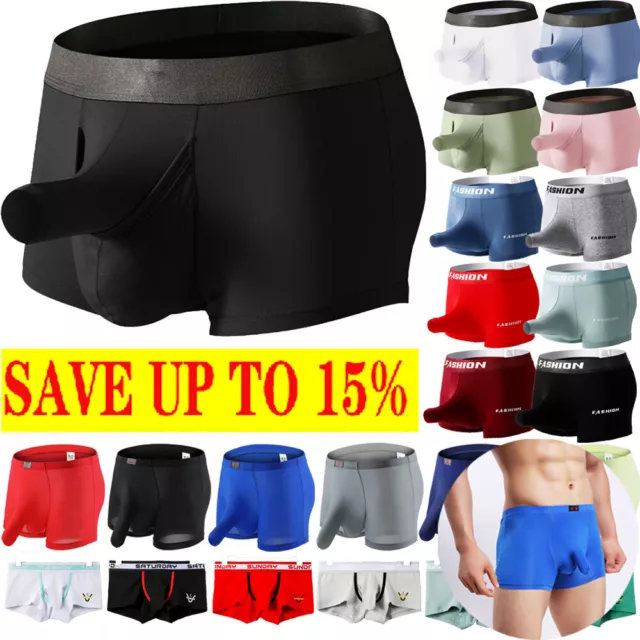 Boxer Sexy Ouvert Sur Le Devant Pour Hommes Slip Avec Pochette Sous- R