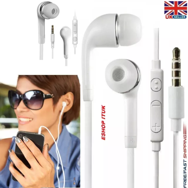 HQ In-Ear Earphones Mic Headphones Android Samsung HTC NOKIA LG Gym Jogging MP3