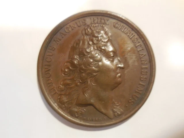 Médaille Historique 1702 Bataille De Cremona Luigi XIV - Bronze, FDC, Italie