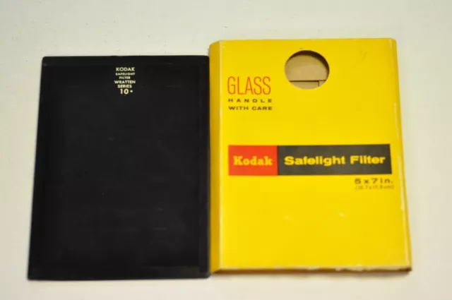 Filtro Safelight Kodak 5x7" #10 como se muestra.