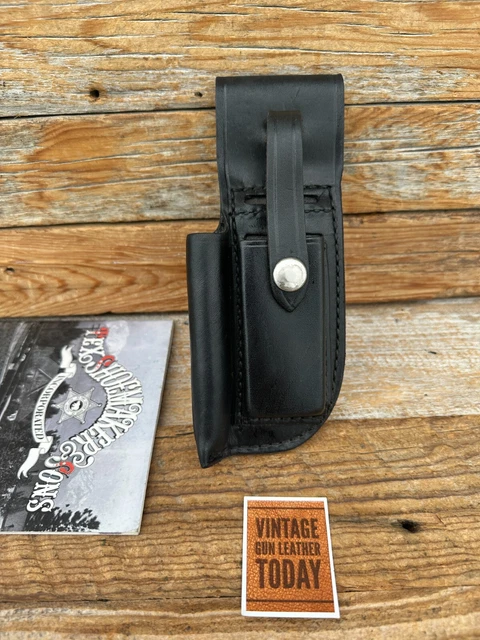 Vintage Tex Shoemaker 98S C Black EMT Paramedic Black Leather Kit w/ Clip
