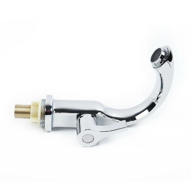 Modern Kitchen Sink Mixer Taps Swivel Spout Dual Lever Tap Mono Faucet Waterfall