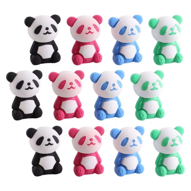 16 Pcs Paint Rack Decoration Childrens Toys Panda Eraser Popularity