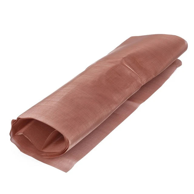 Feuille Filtrante En Cuivre Tissé - Maille 200 Microns, 12x36 Pouces - Parfaite Pour Tamisage à Sec