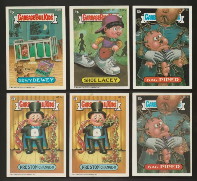 1988 GPK Garbage Pail Kids Series 15 Non Die Cut $5.95 EACH You Pick