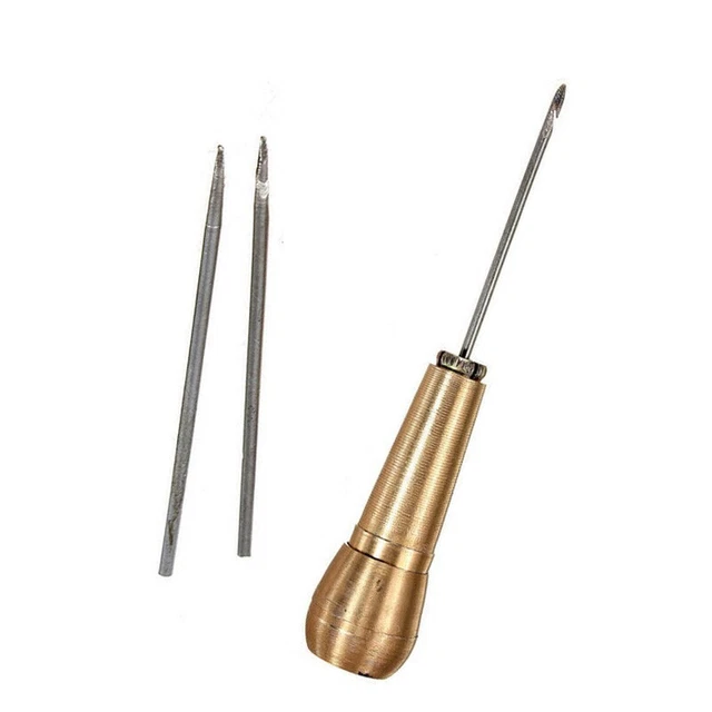 Punzonatrice Per Fori In Pelle MS TOOLZ – Pinza Per Cinture E Cucito A Mano, Acciaio Inox 5,5 Pollici