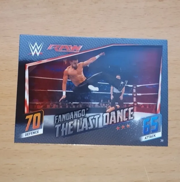 WWE Karte 39 FANDANGO 2015 Slam Attax Then Now Forever Wrestling Foil Card