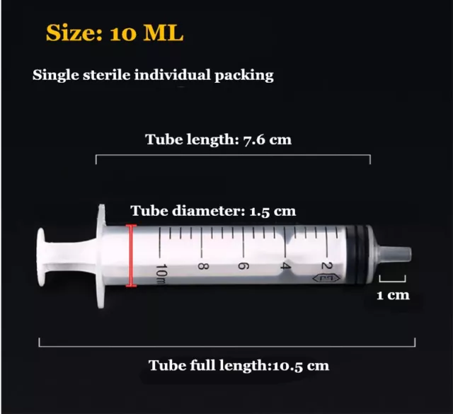10ML PLASTIC SYRINGE + Extra Long Blunt Needle Fit For Epson Ink Refill ht  £7.01 - PicClick UK