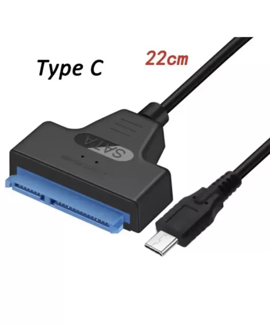 Adaptateur Sata Vers Usb c 2.5 câble Disque Dur Convertisseur Easy Drive HDD SSD