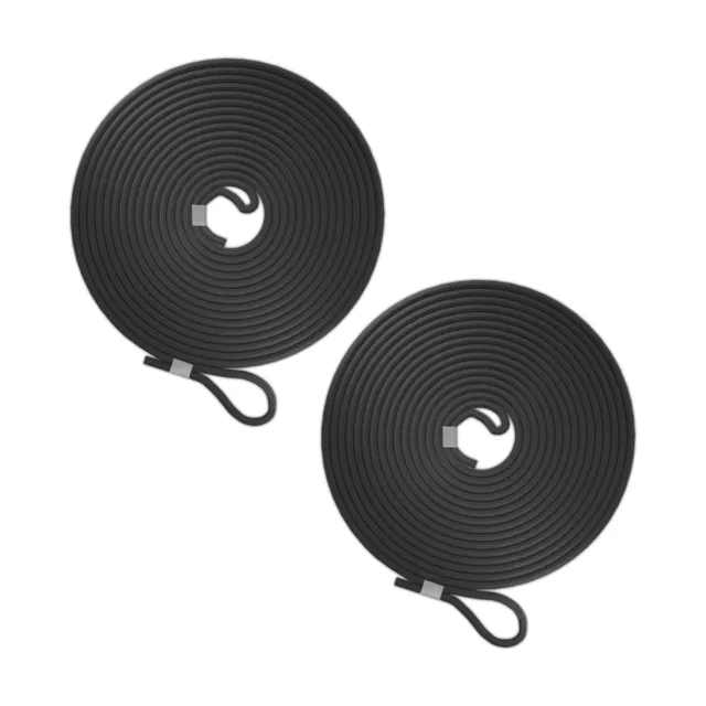 Tendeur noir Lot 2 Set Accessoire fixation 5 mm caoutchouc Sangle