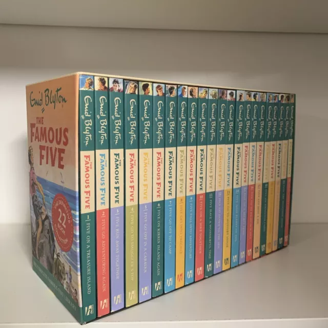 The Famous Five by Enid Blyton 22 Book Collection Box Set (2016, Paperback) H12