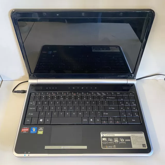 15.6” Gateway Laptop MS2285 2GB RAM NO HDD Scraps/Salvage