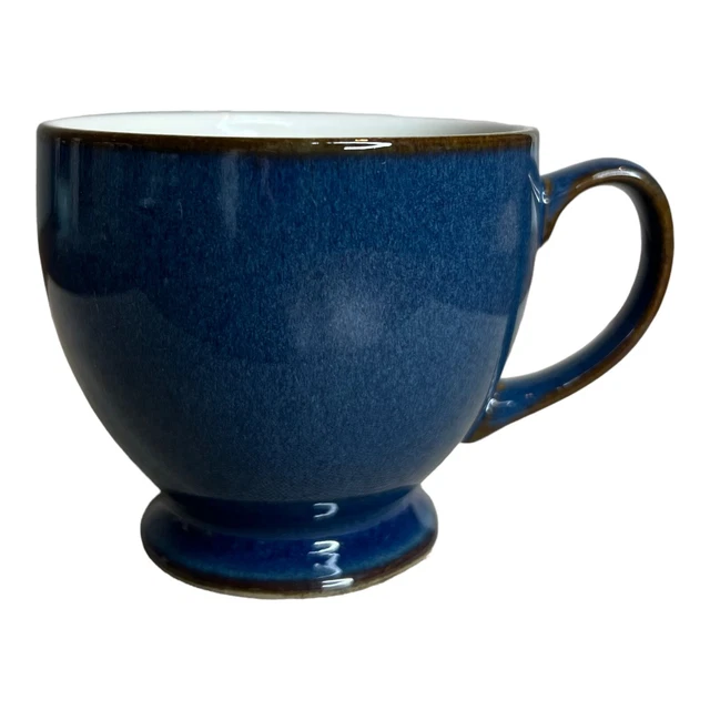 Denby Pottery Boston Blue Footed Tea Cup 3"H - England